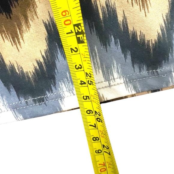 Carol Rose Top Size M Earthy Tone Striped Lightweight Frills Fairy Y2K Chevron - Picture 4 of 5